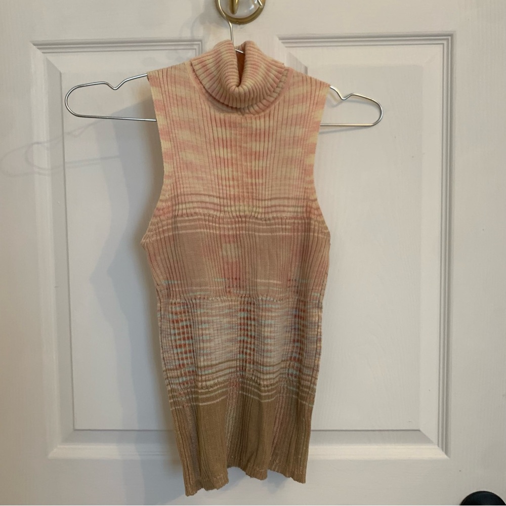 Missoni Sleeveless Turtleneck Knit Top
